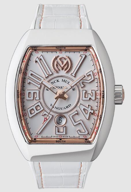 Buy Franck Muller Vanguard Replica Watch for sale Cheap Price V41SCDTSTGJ AC5N White Dial